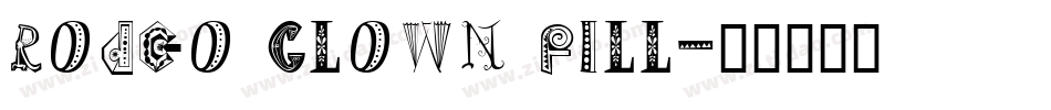 Rodeo Clown Fill字体转换